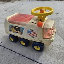 Vtg Fisher-Price 6 Wheel Space Explorer Ride-On ATV Car FP-980 1970's Made In US