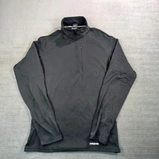 Patagonia Performance Baselayer Capilene Mens M Black Thermal Hiking Pullover