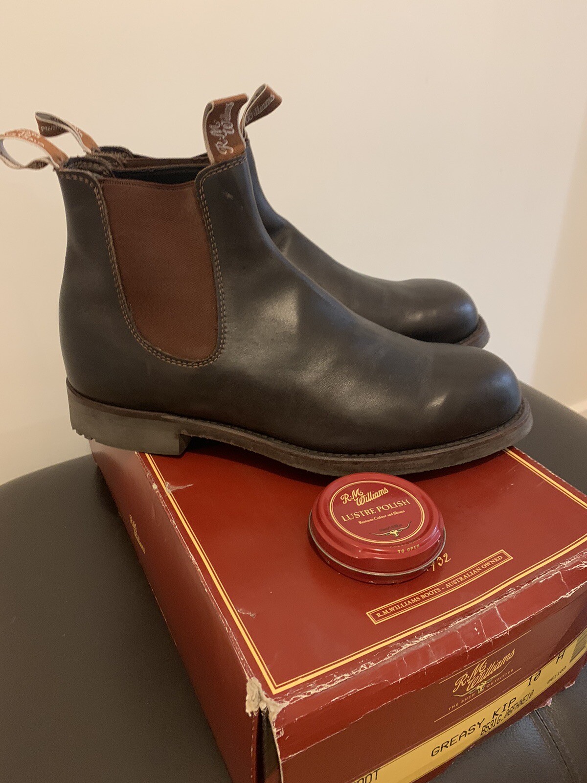 R M Williams Mens Yard Boots Size UK 10 eBay