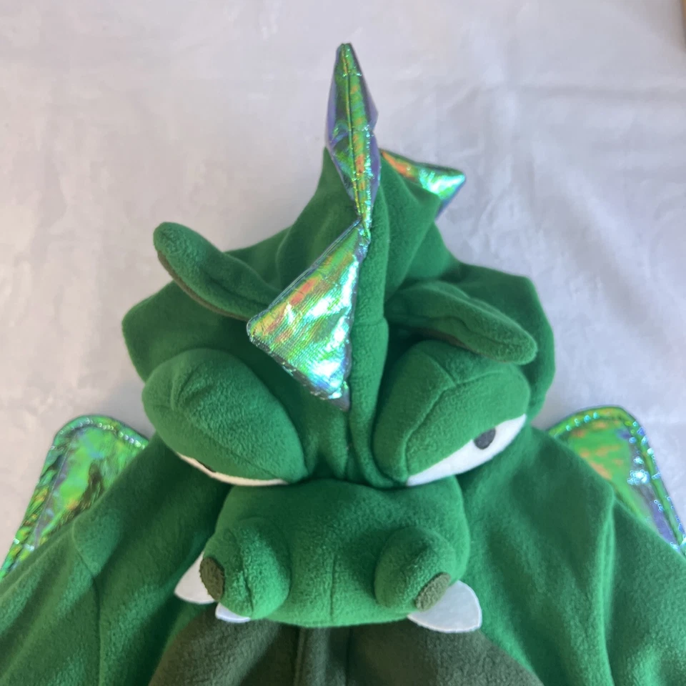 Disfraz de Dinosaurio Halloween Niño Antiguo Verde Marino Alas Efervescentes-Talla 4T-5T Foto 3 de 4