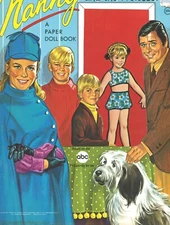 VINTGE NANNY & PROFESSOR PAPER DOLL LASER REPRODUCTION~Org SZ UNCUT NO.1 TOPSLR