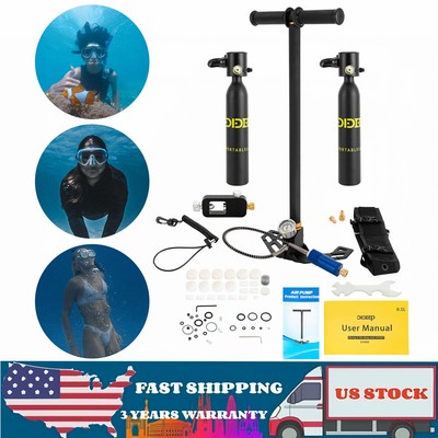 Mini Scuba Diving Kit Oxygen Air Tank Equipment Underwater Breath Oxygen Tank US