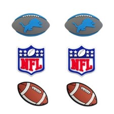 NFL Detroit Lions Football Team For Crocs Shoe Charms Jibbitz - 6 pieces