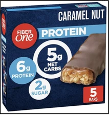 Fiber One Protein Chewy Bars Caramel Nut 5 ct.