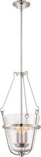 Nuvo Latham 3 Light Polished Nickel Pendant