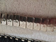 Vintage 1970s Disco Style Silver Tone Metal Stretch Skinny Belt Never Worn