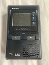 Casio TV-430 LCD Tasche Farbfernseher Handheld Mini Vintage Retro 90er mit Etui