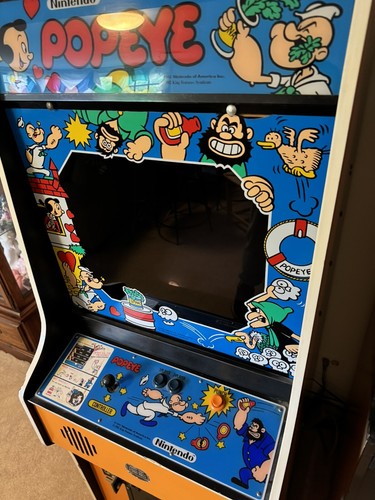 Vintage 1982 Nintendo Popeye Arcade Cabinet READ AS IS - Picture 2 of 17
