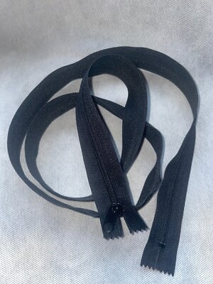 #4.5 Black Zipper 44'' Long pack of 10