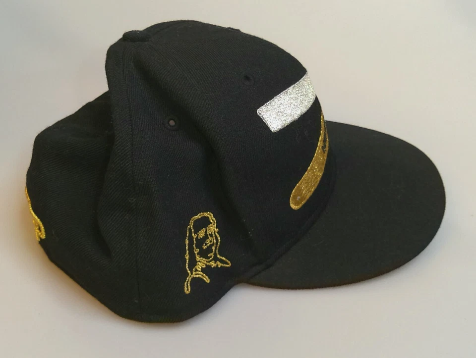 New Era 59 Fifty Frank’s Chop Shop NYC Fitted Hat Size 7 3/4  Black Razor Quote - Image 2 of 4