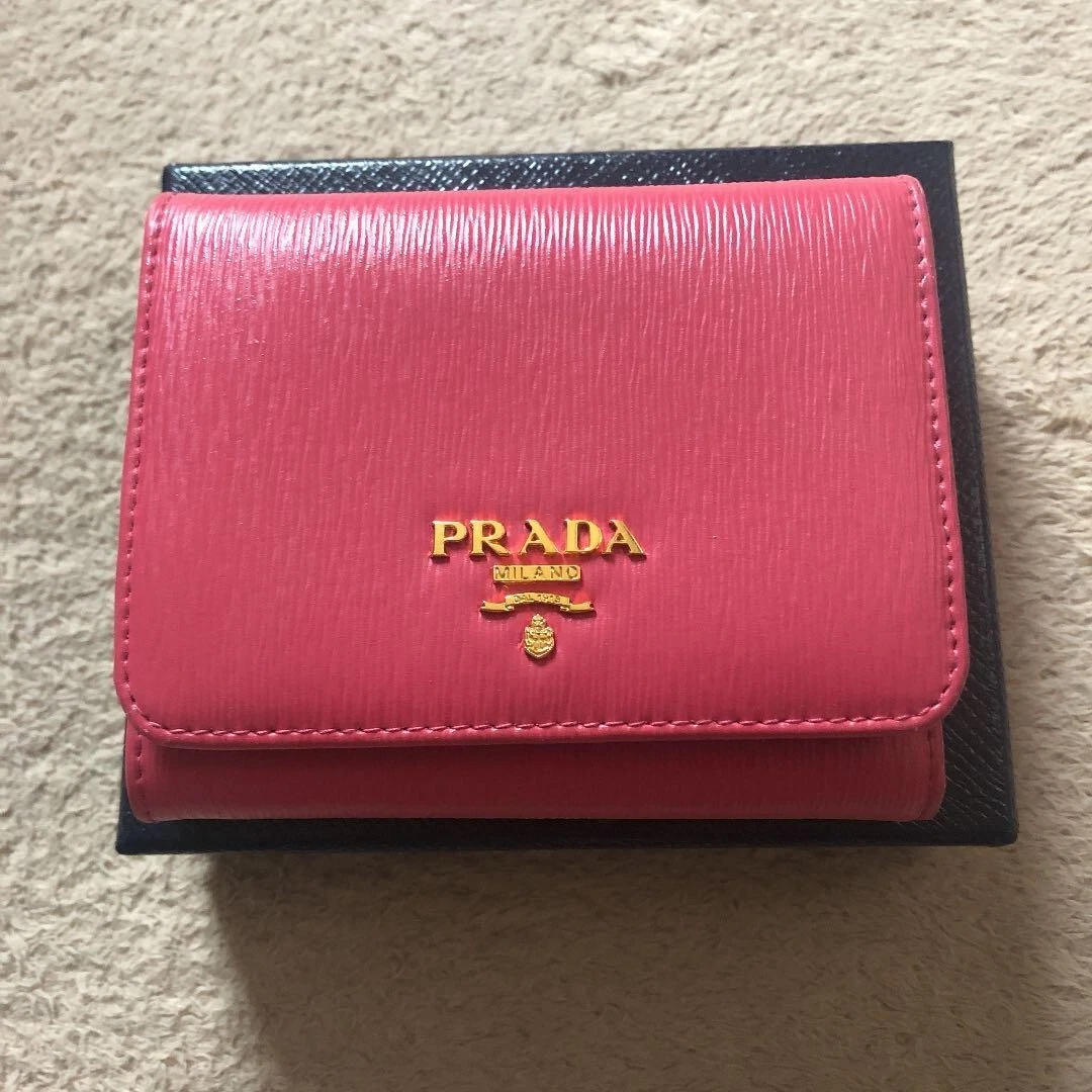 pink prada wallet