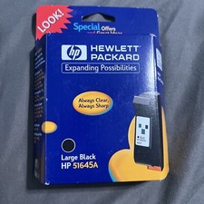 Genuine HP 45 Inkjet Ink Cartridge Black hp 51645a Sealed Expired 06/2001