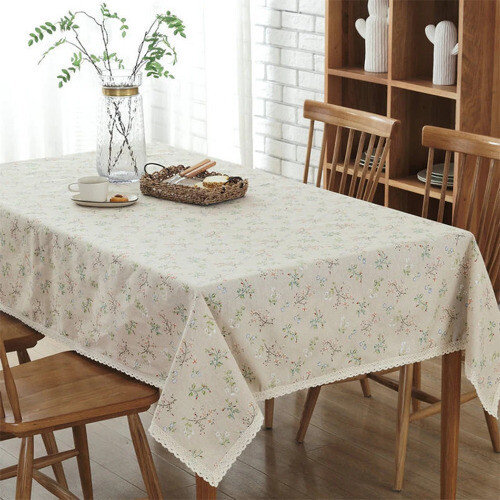Bloom Table Cover with Lace Blending Flower Tablecloth for Home Table Decoration - Bild 18 von 29