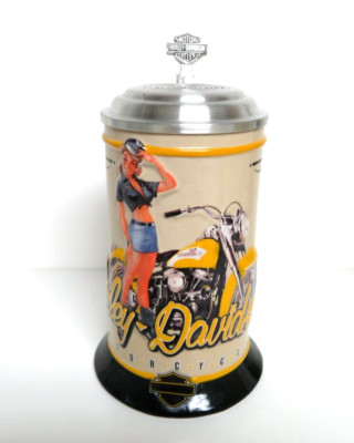 2010 Harley Davidson American Beauty Dottie lidded stein NOS