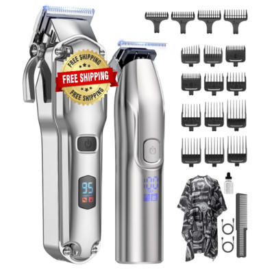 Set de Cortapelos, Clippers Inalámbricos para Hombres y Barberos