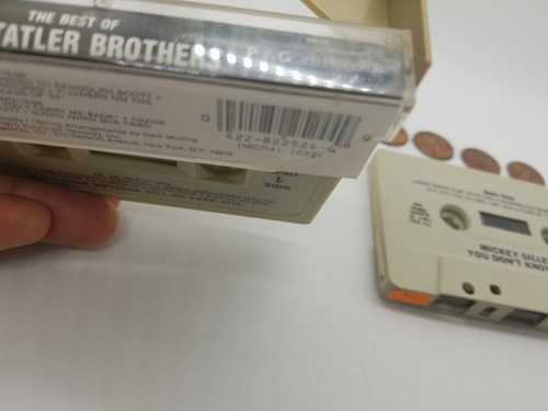 The Best Of The Statler Brothers & MICKEY GILLEY You Dont Know Me 2 Cassette LOT - Picture 6 of 8