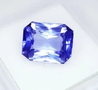 12.62 Ct Natural Blue Sapphire Loose Gemstone Emerald Cut Certified Sapphire Gem