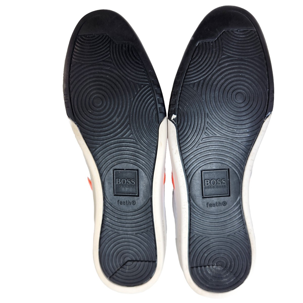 HUGO BOSS X McLaren 30 Years RARE Leather Sneakers Sz 41 / 8 US White Silver Hugo Boss Men main image 4