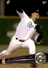 2007 Rancho Cucamonga Quakes Multi-Ad #9 Kevin Jepsen Chandler Arizona AZ Card