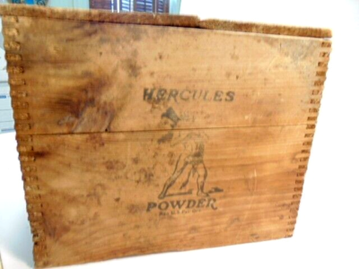 Vintage Hercules Powder Wood Crate / Box - High Explosives