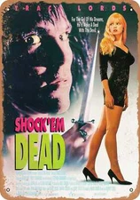 METAL SIGN - Shock - u2018Em Dead (1991) - Vintage Look