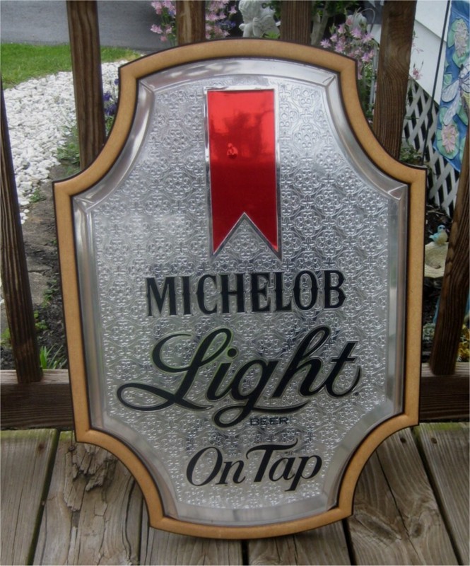 Michelob Anheuser Busch Beer MICHELOB sign on DRAUGHT Sign Approx. 26 x 18