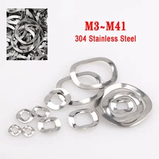 A2 Stainless Steel Wavey Washers Spring Crinkle Wave M3 to M41 Metric Washers