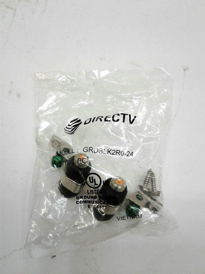 DIRECTV GRDBLK2R0-24 Dual Ground Blocks w/ Weather Seals  Sold In Lots of 10 - Image 2 of 3