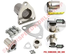 Universal 2" Semi-Direct Fit Flange Repair Pipe/Exhaust Converter Pipe w Gasket