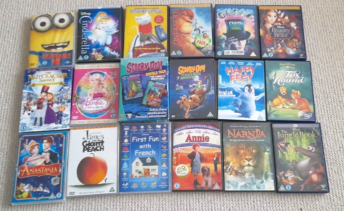 18 x Children's DVD Bundle Kids Disney WB Universal | eBay UK