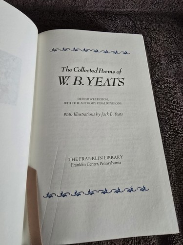 The Collected Poems of W. B. Yeats - The Franklin Library - Picture 2 of 12