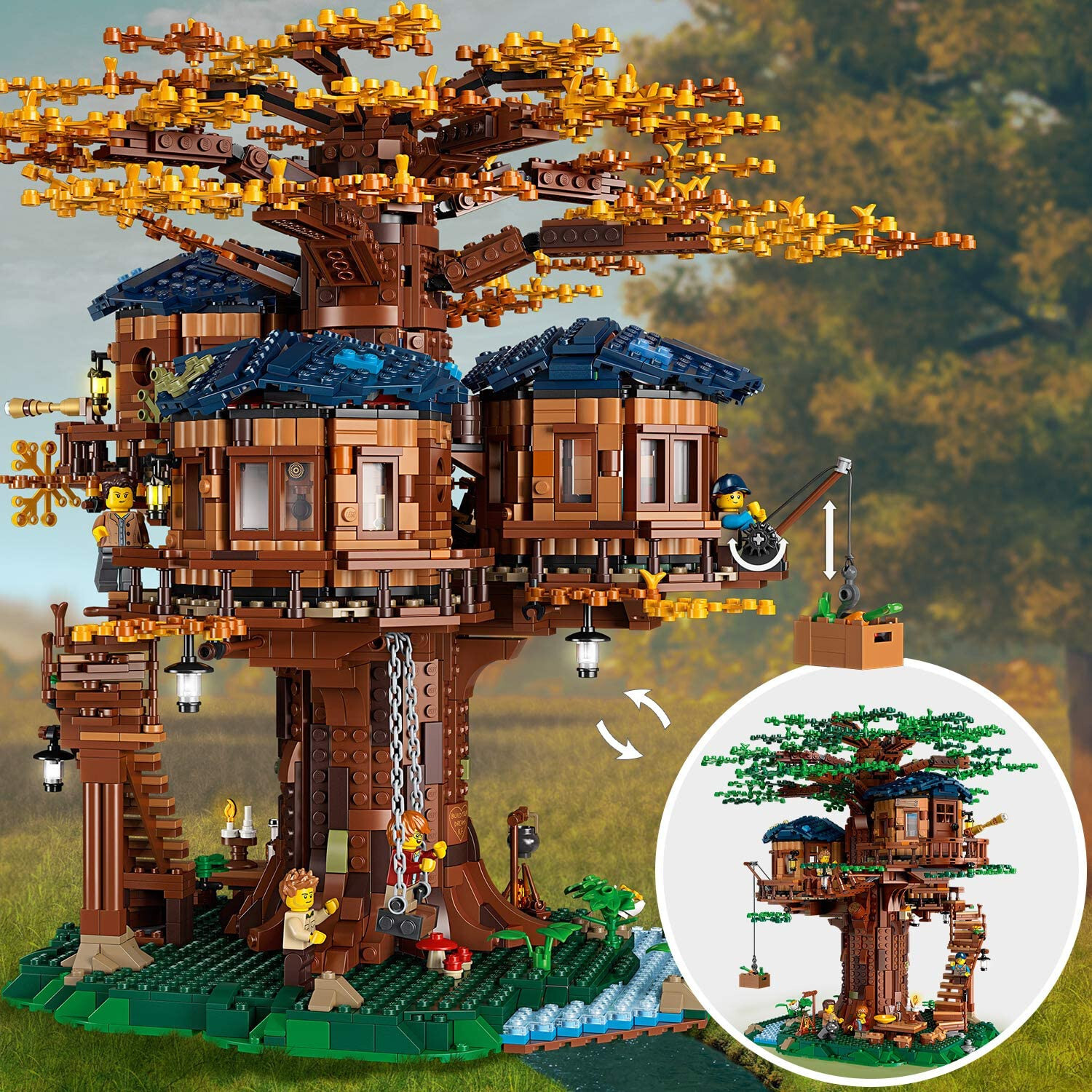 Save 42% Off the LEGO Ideas Treehouse 21318 3,036-Piece Build Kit - IGN