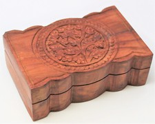 Wooden Tree of Life Decorative Box: 6" x 4" x 2" Perfect For Crystals  Jewelry