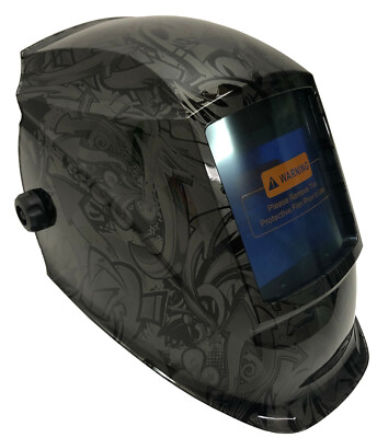 Hydro Dipped Welding Helmet AUTO DARK WHAM30 Series Metallic Graphite Graffiti