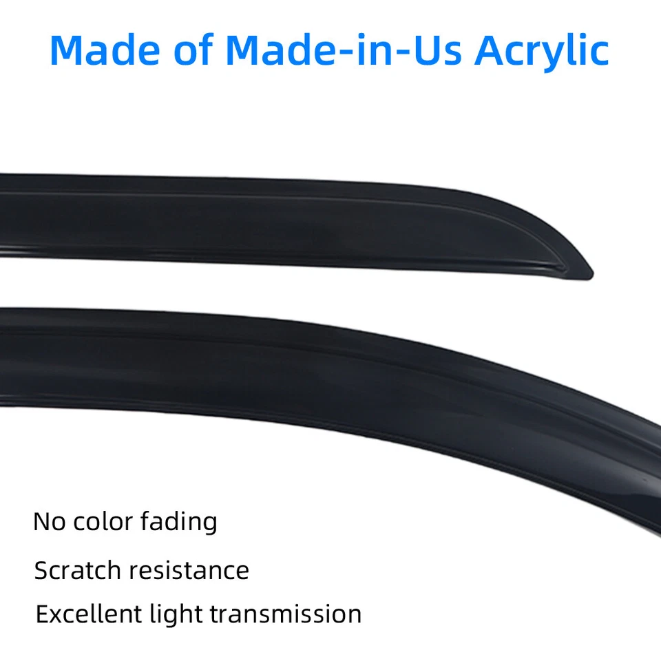 For Dodge Ram 1500 2500 3500 Quad CAB 2002-2009 Window Vent Visor Rain Deflector - Изображение 3 из 4