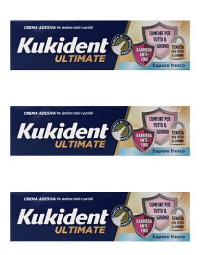 kukident Ultimate Neutro 40gr (3 Pezzi) - Foto 6 di 6