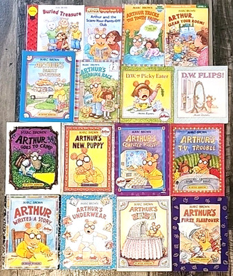 Arthur Aardvark By Marc Brown Lot Of 17 Vintage Books DW Adventures