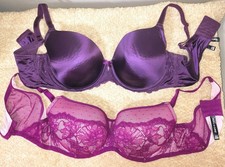 NWOT 2 GORGEOUS Purple Women's Size 40D Torrid Curve Perfect T/Balconette Bras