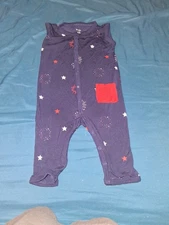 Kyte Baby Sleeper firework Romper Sleeveless Unisex size 6-12m July 4th