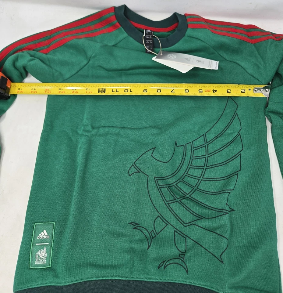 Nueva Camiseta Adidas México Manga Larga Juvenil Talla Pequeña Con Etiquetas Fútbol Fútbol Foto 4 de 4