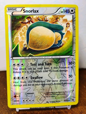 POKEMON SNORLAX 77/124 REVERSE HOLO RARE FATES COLLIDE MP-HP TOMOKAZU KOMIYA on eBay