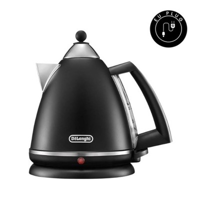 De'Longhi Argento 1,7L 2000W Wasserkocher Schwarz EU Stecker