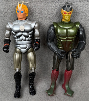 VTG Coleco Sectaurs Prince Dargon & Skito Figures - Warriors of Symbion 1984