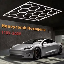 Ultra Bright 14 Hexagon LED Garage Light Honeycomb Ceiling Workshop Kit