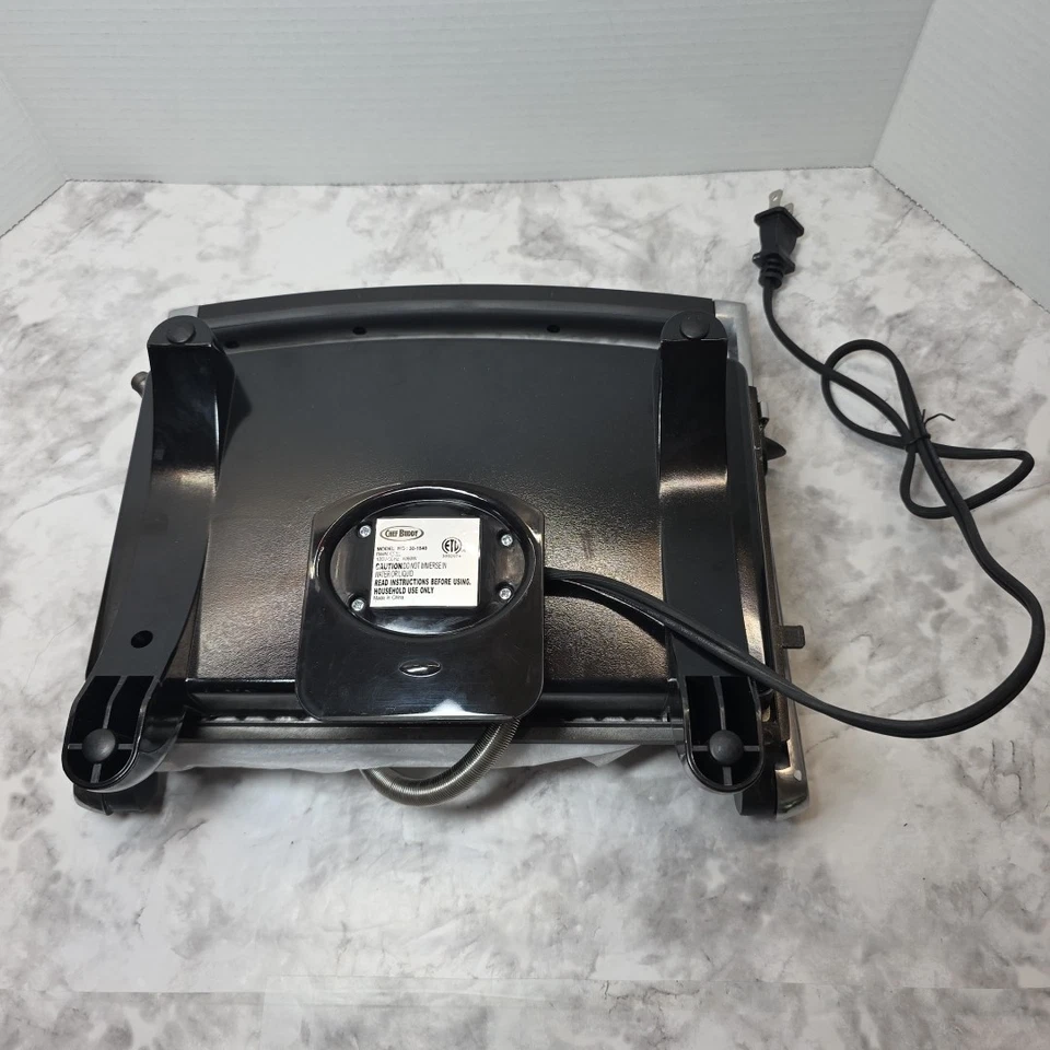 Chef Buddy Non-Stick Grill and Panini Press 9 x 9 Inches Fat Drip Healthy NEW - Image 4 of 4