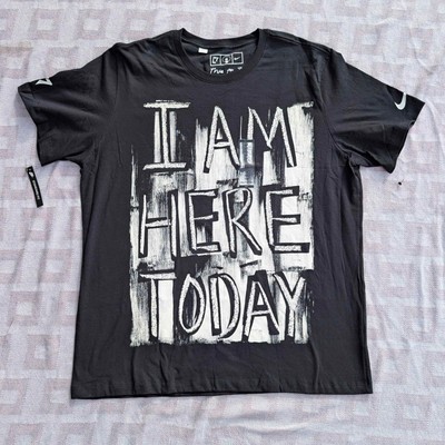 Nike True to 7 Colin Kaepernick Here Today Mens T Shirt Black Size 2XL Limited