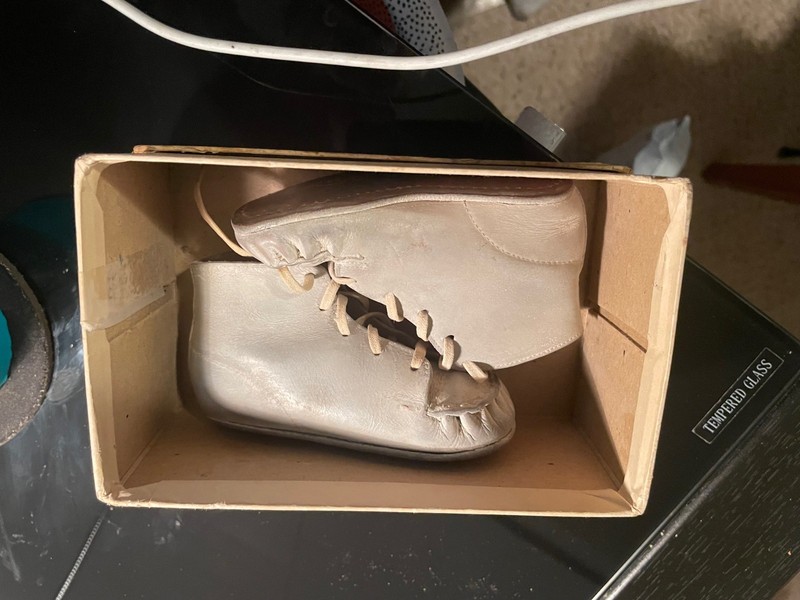 Vintage Red Goose Baby Shoes