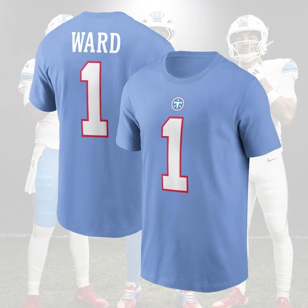 Cameron Ward #1 Tennessee Ti.tans 2026 Player Name & Number For Fans
