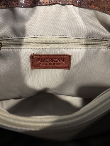American Leather Co. Val Perfect Satchel - Vintage Floral New w/ Tags - Picture 21 of 24