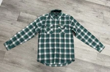Dixxon The Flannel Company Russell Irish Clover Plaid Snap Men Size Small